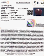 6.78/CT Natural Neo Burma Ruby with Govt. Lab Certificate-3441
